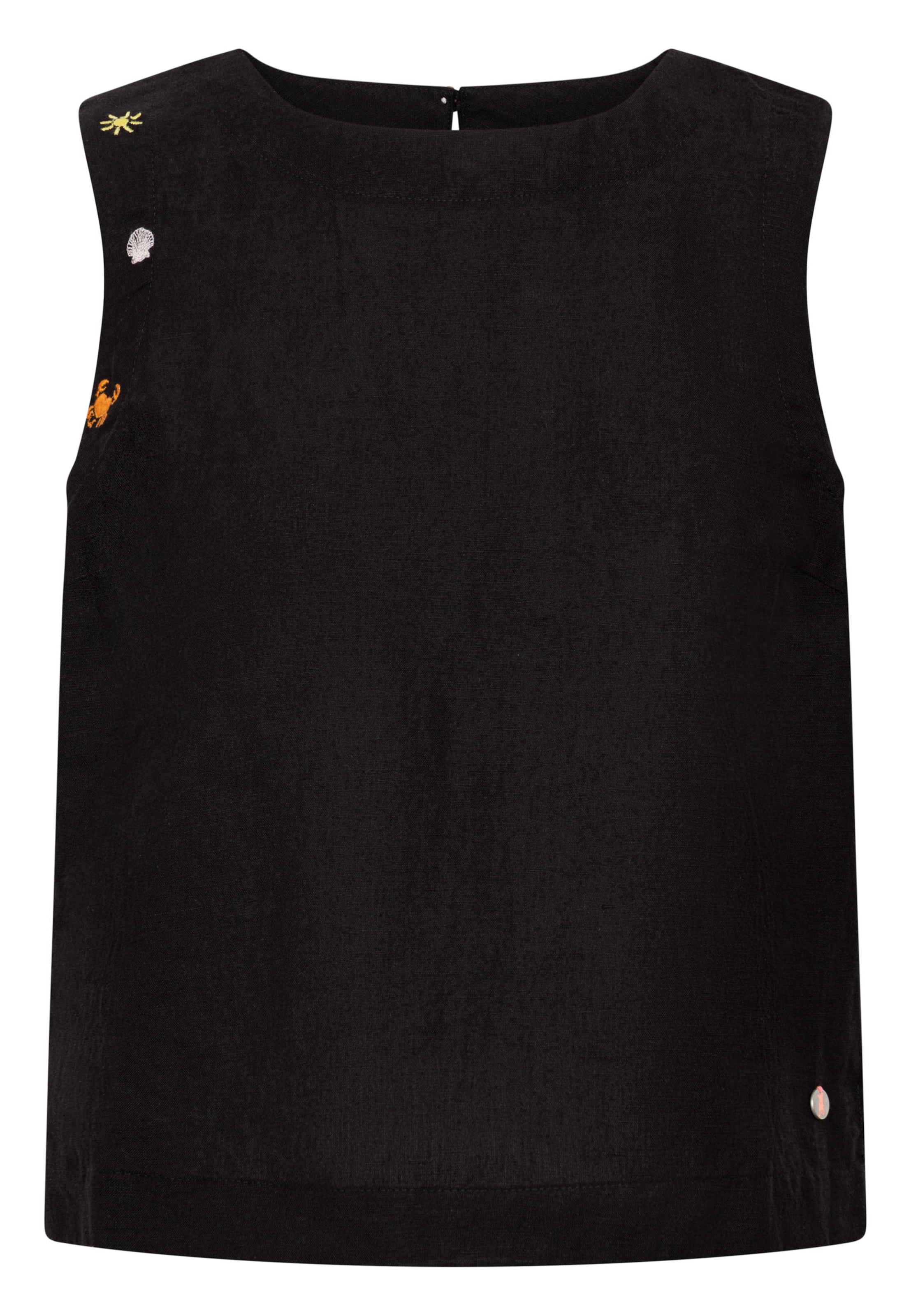Frieda & Freddies NY Blusenshirt in Schwarz: Vorderseite