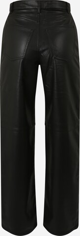 Monki - Pierna ancha Pantalón en negro