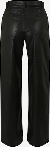 Wide leg Pantaloni de la Monki pe negru