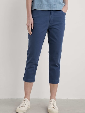 Coupe slim Pantalon 'Albert Quay' Seasalt Cornwall en bleu : devant