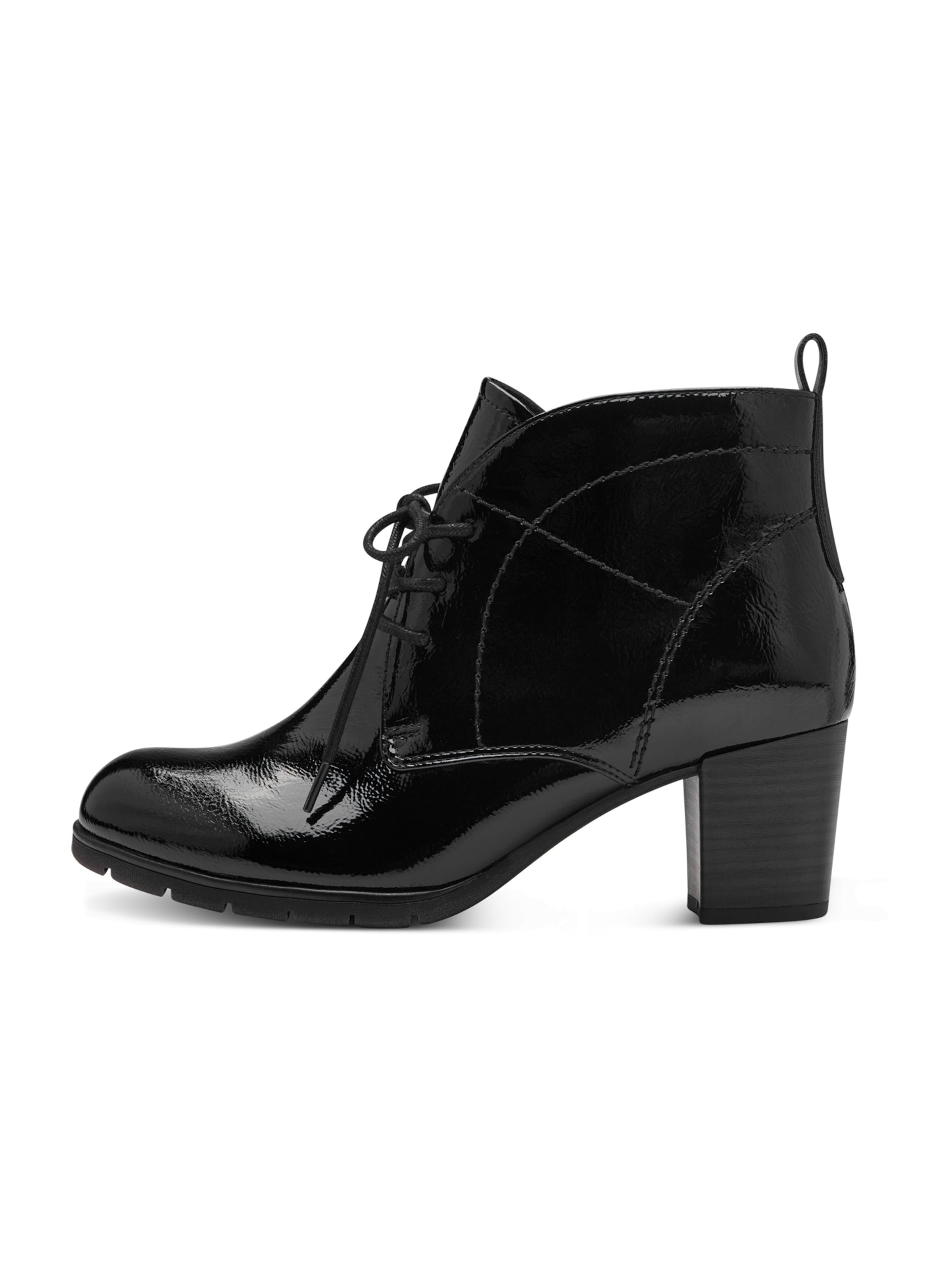 MARCO TOZZI Lace-Up Ankle Boots in Black