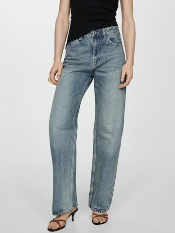 Regular Jeans 'Miami' de la MANGO pe albastru: față