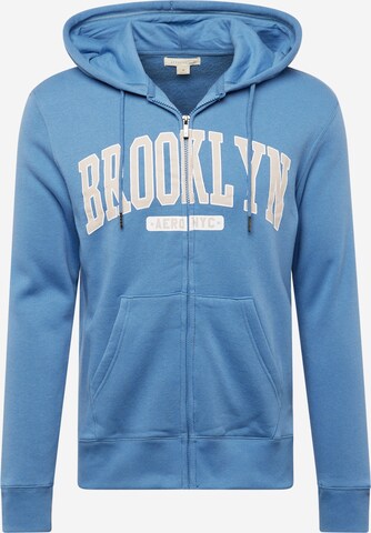 Veste de survêtement 'BROOKLYN' AÉROPOSTALE en bleu : devant