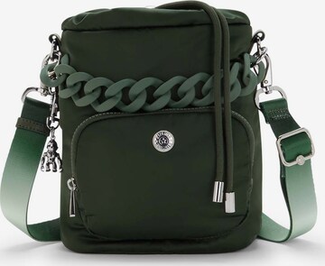 Borsa a spalla 'KYLA' di KIPLING in verde: frontale