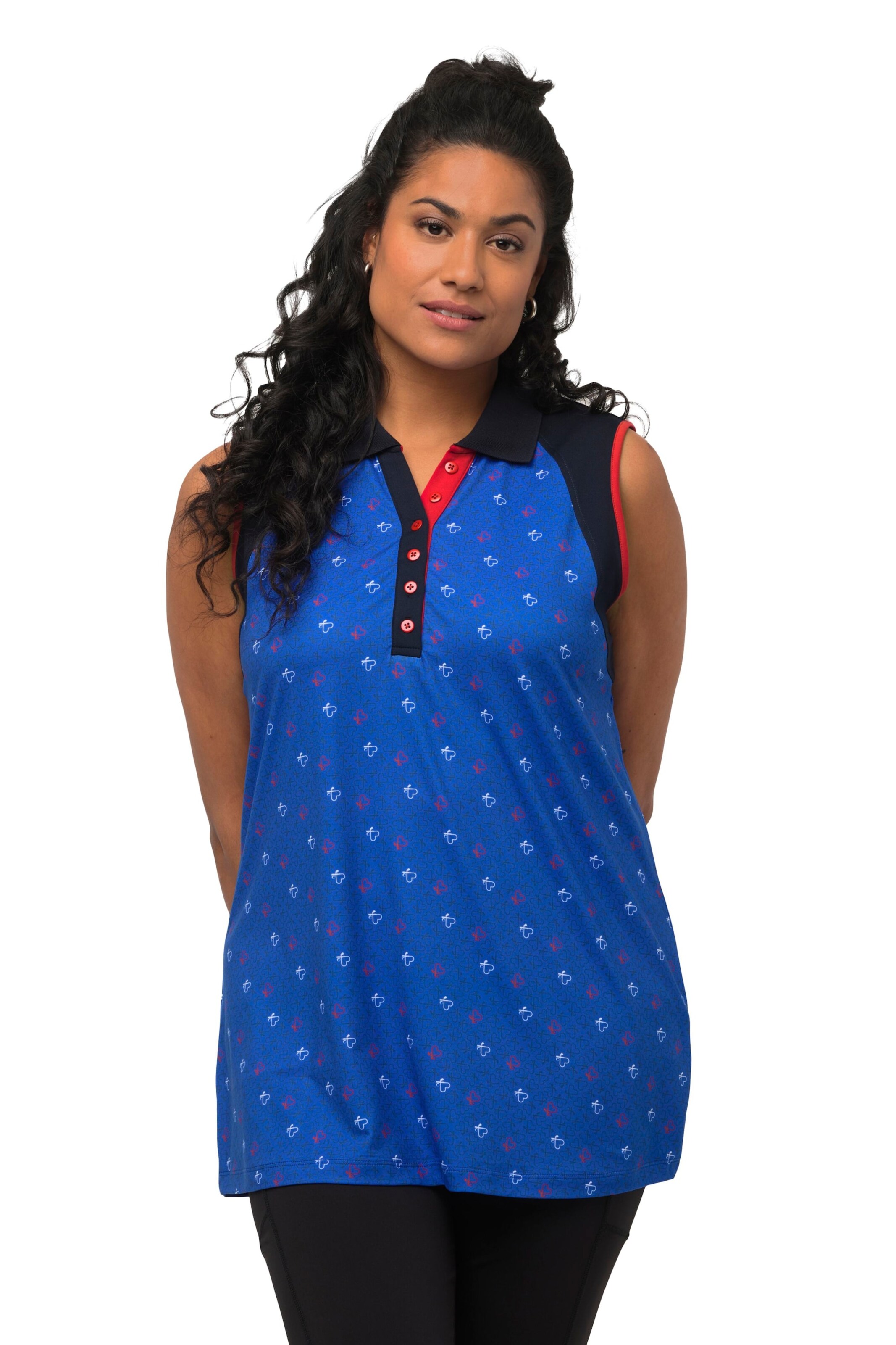 Ulla Popken Shirt in Blauw: voorkant