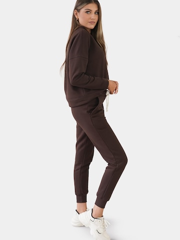 Regular Pantalon Ombre en marron