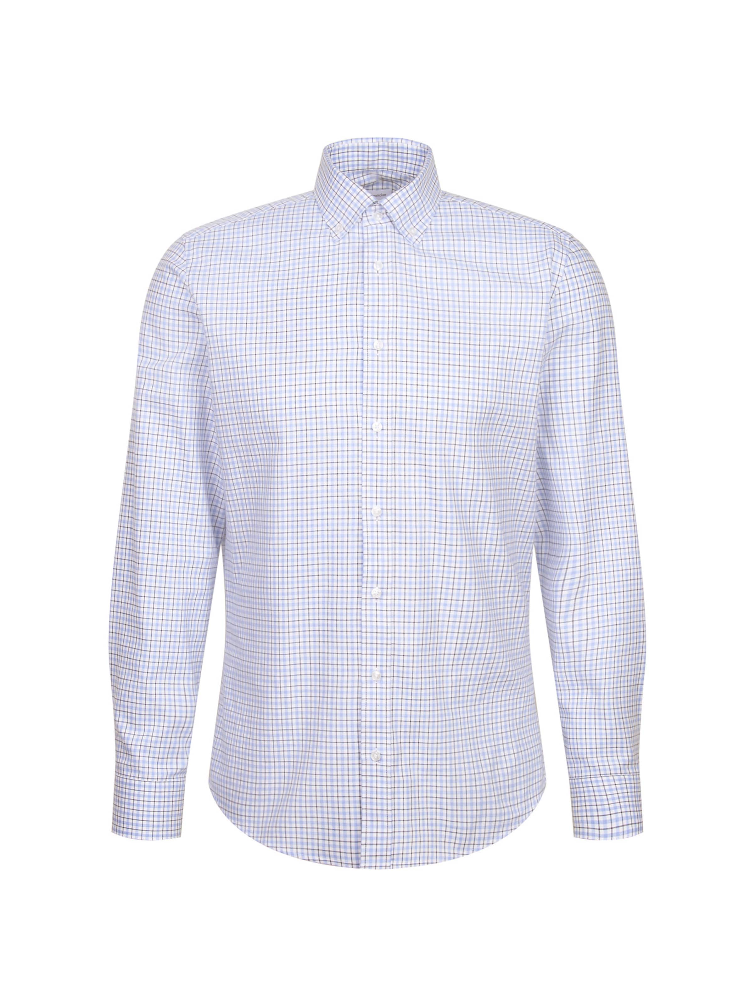 SEIDENSTICKER Slim fit Business shirt 'Schwarze Rose' in Blue: front