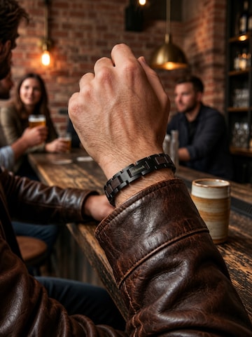 Holzwerk Bracelet 'WOLFSEE' in Brown