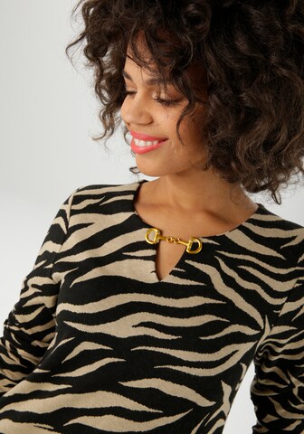 Aniston CASUAL Evening Dress in Beige