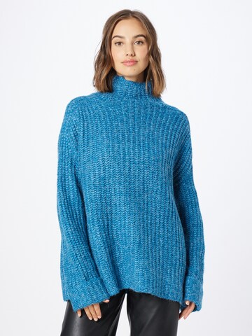 LA STRADA UNICA Oversized Sweater 'ANAIS' in Blue: front