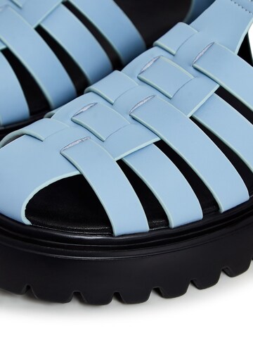 CESARE GASPARI Strap Sandals in Blue
