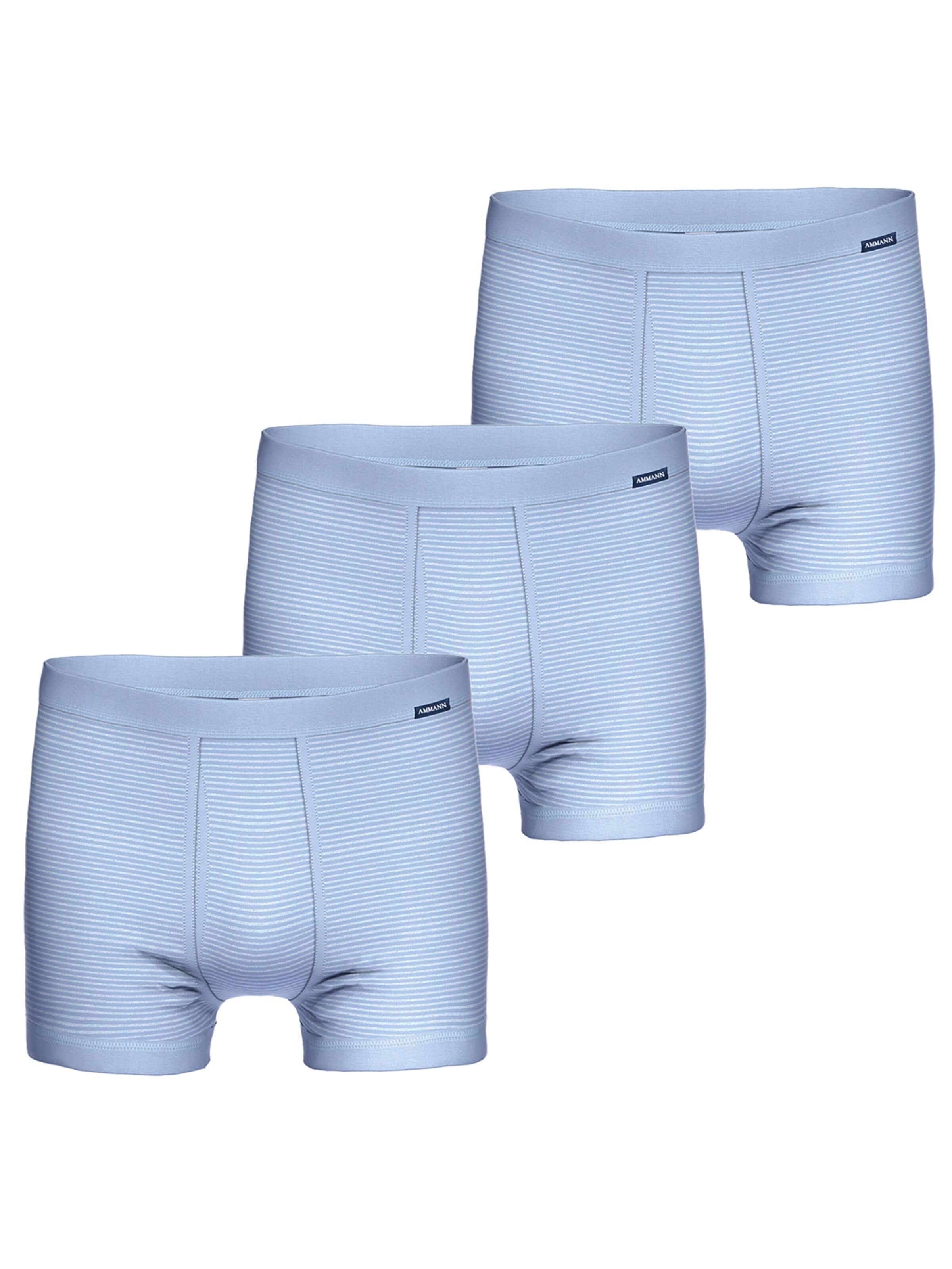 Ammann Boxer shorts 'Jeans Feinripp' in Blue: front