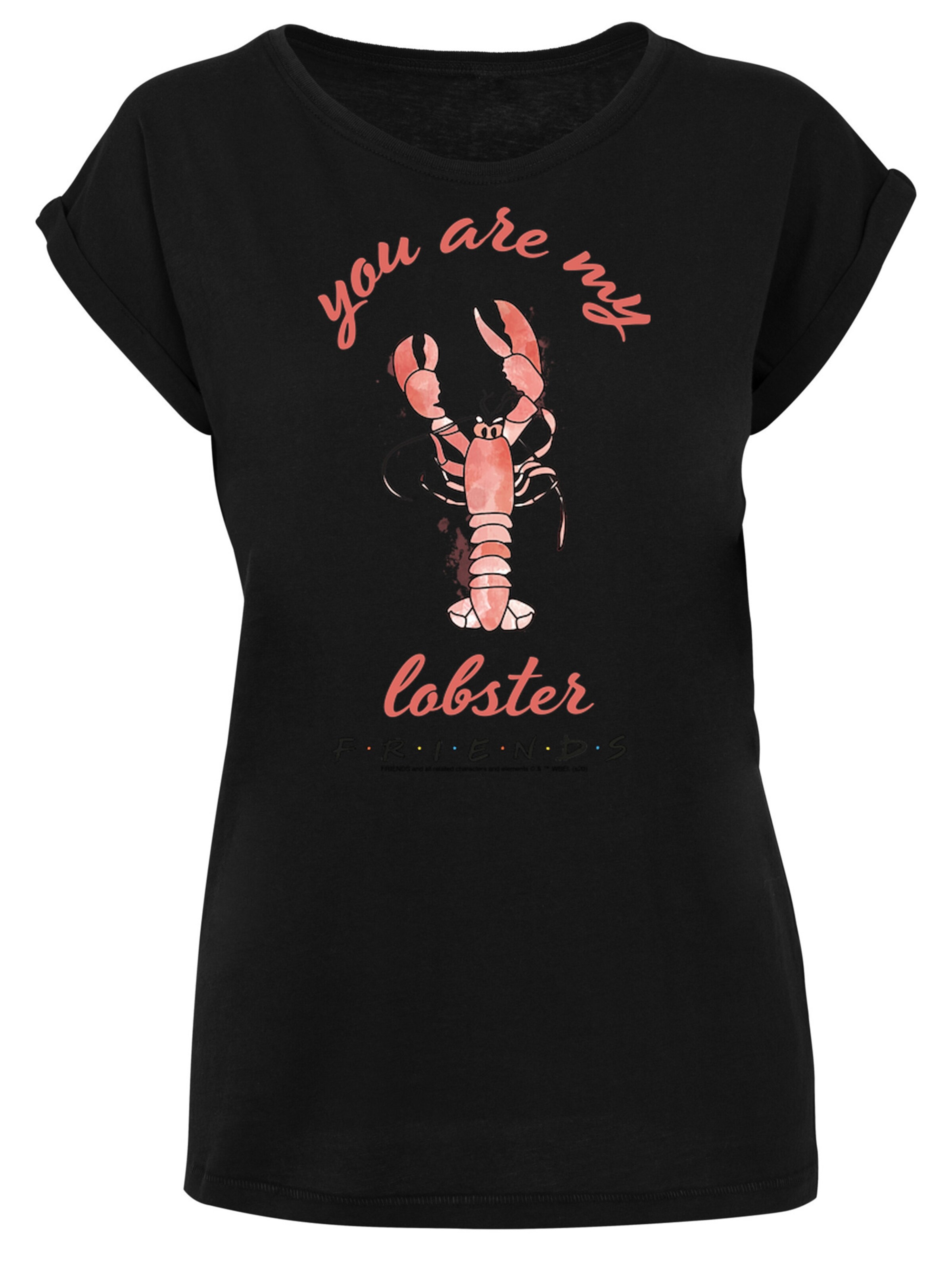 F4NT4STIC Shirt 'Lobster Chest' in Black: front