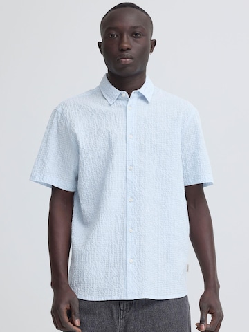BLEND Regular Fit Kurzarmhemd ' BHBarny ' in Blau: Vorderseite