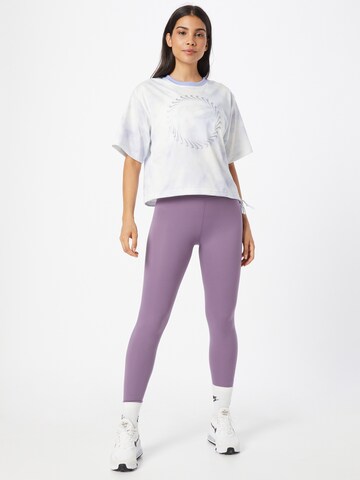 NIKE Skinny Workout Pants 'One Luxe' in Purple