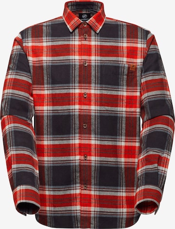 MAMMUT Regular Fit Funktionshemd ‘Trovat’ in Rot: Vorderseite