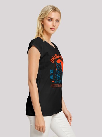 F4NT4STIC Shirt 'Japanischer Shiba Inu Hund' in Zwart