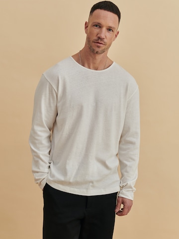 DAN FOX APPAREL Bluser & t-shirts 'Fabio' i hvid: forside