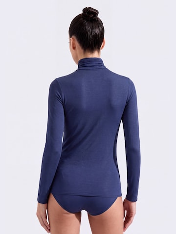Maglietta intima 'Body Dolcevita Manica Lunga in Cashmere e Modal' di Ciocca in blu