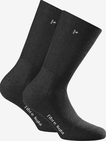 Chaussettes de sport Rohner Socks en noir : devant