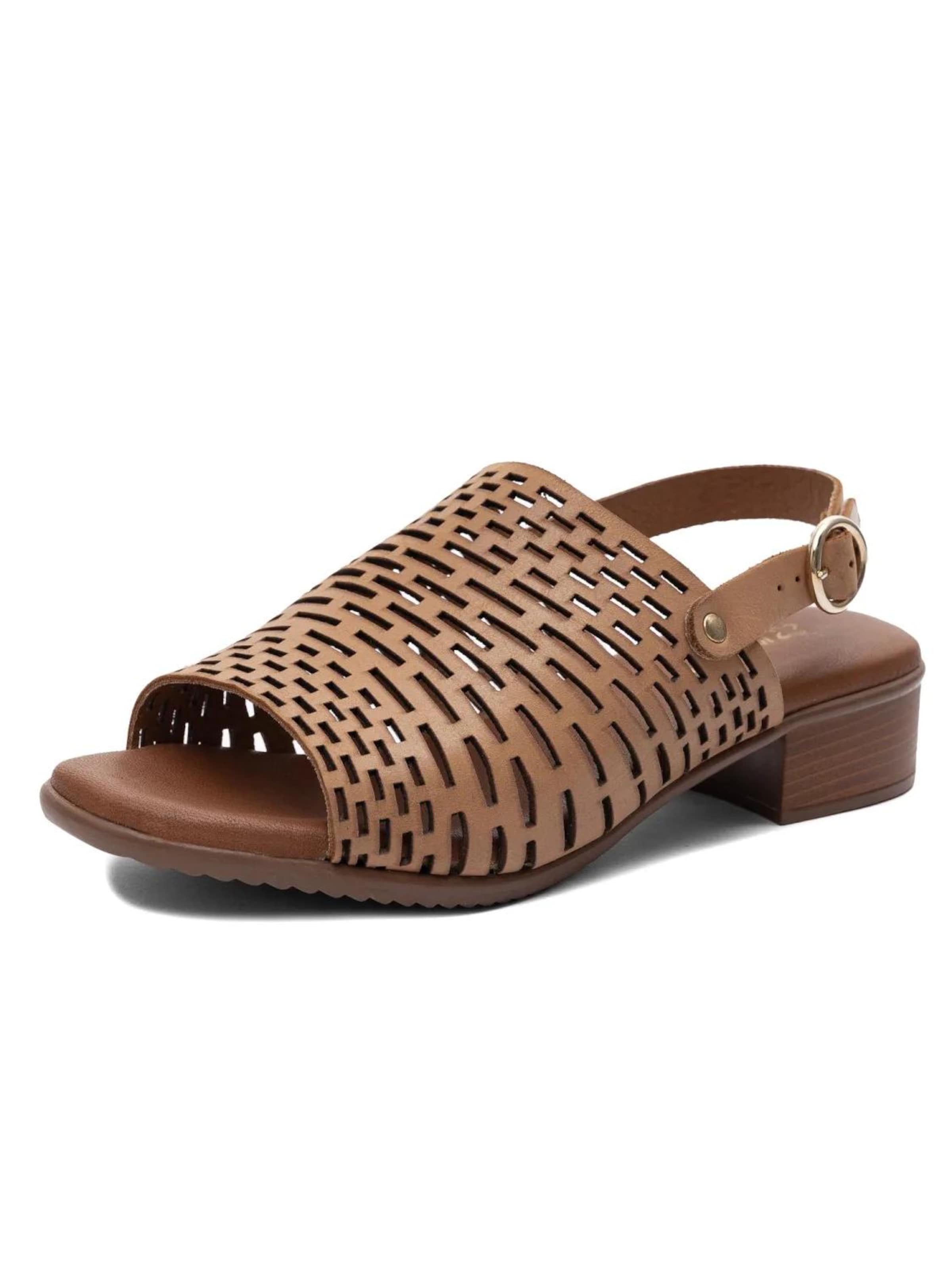 Maciejka Sandaal 'E7392-04/00-1' in Beige: voorkant