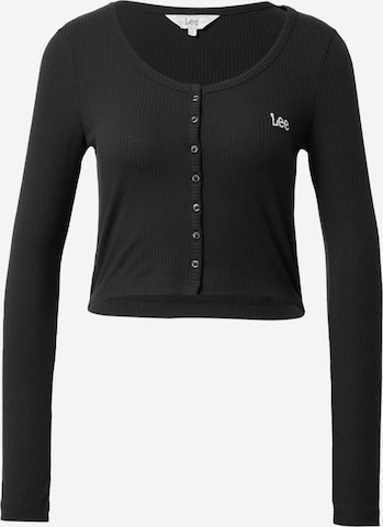 Cardigan Lee en noir : devant