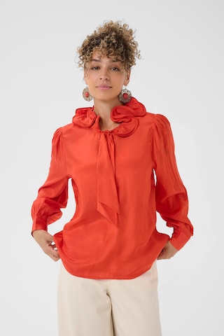 Cream Blouse 'CRBeatrice' in Red: front