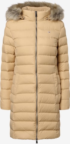 Tommy Jeans Winter Coat in Beige: front