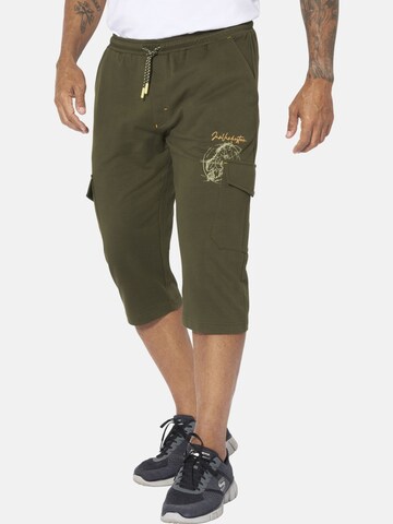 Jan Vanderstorm Loose fit Workout Pants 'Bandulf' in Green: front
