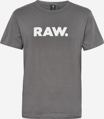 G-Star RAW Shirt 'Holorn' in Grijs: voorkant