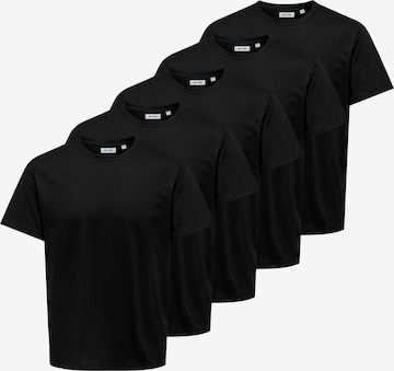Only & Sons T-Shirt in Schwarz: Vorderseite