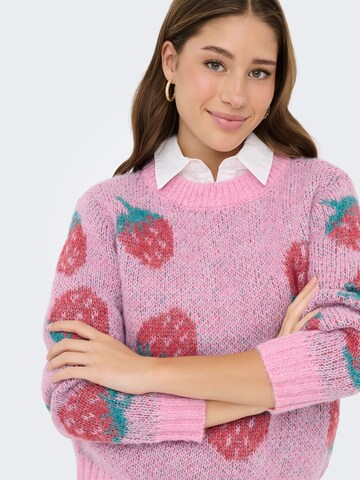 ONLY Свитер 'ONLEVA' в Ярко-розовый