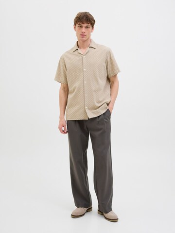 JACK & JONES Comfort fit Overhemd in Beige