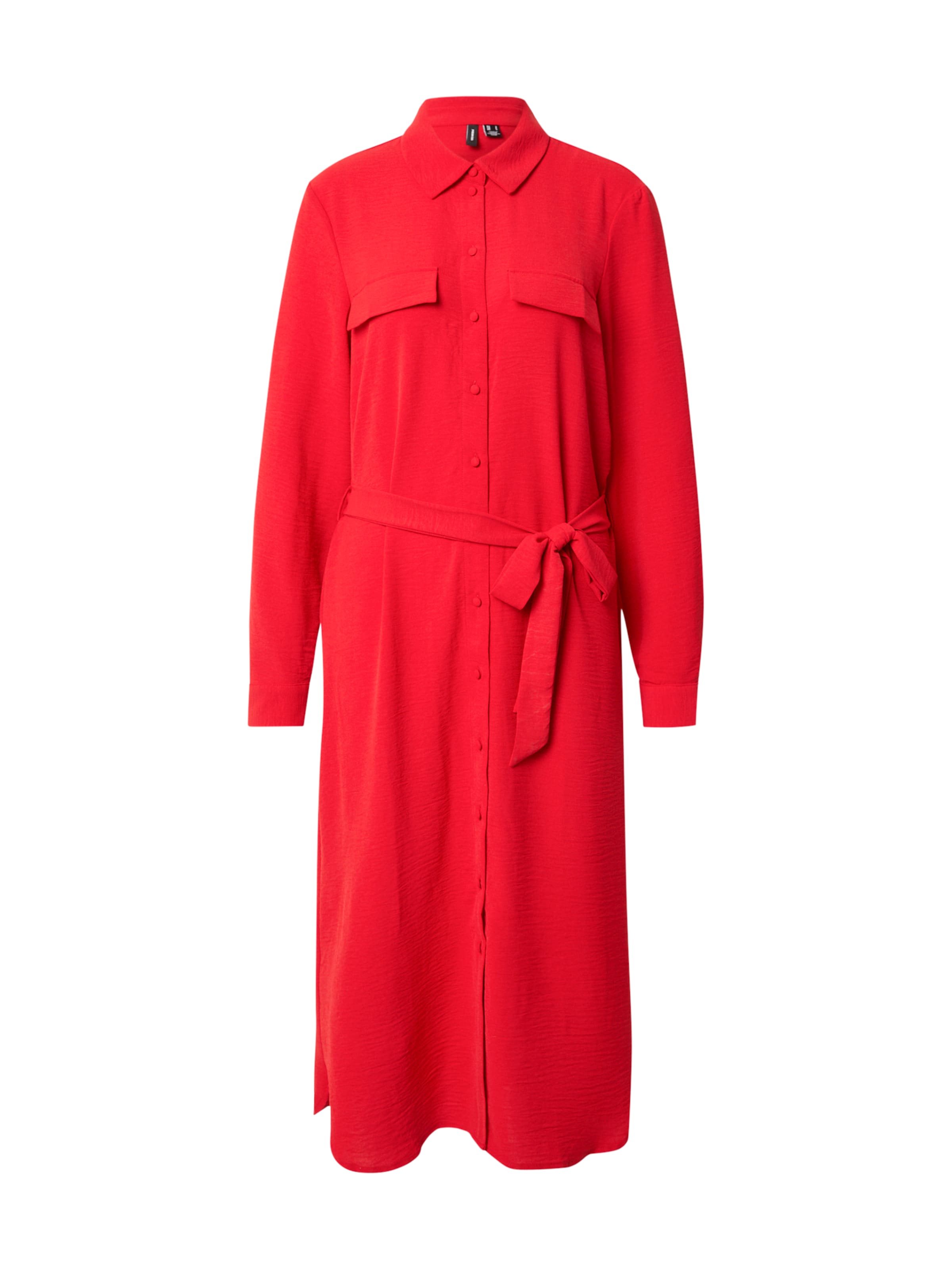 VERO MODA - Vestido camisero 'VMALVA' en rojo: frente