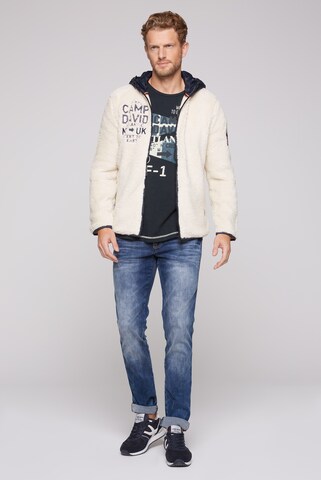 CAMP DAVID Fleecejacke in Beige