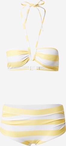 dzeltens Dorothy Perkins Bandeau Bikini: no priekšpuses