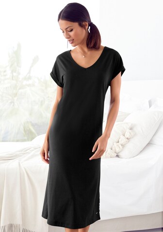 LASCANA Nightgown in Black: front