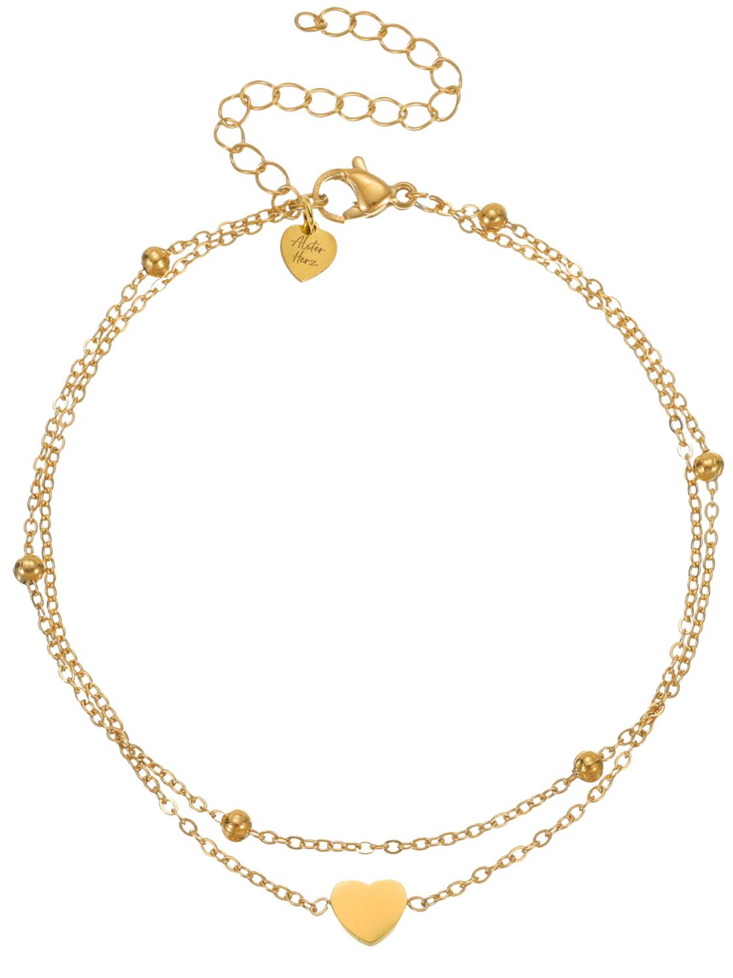 Bijoux de pied 'Gold Heart' Alster Herz en or : devant