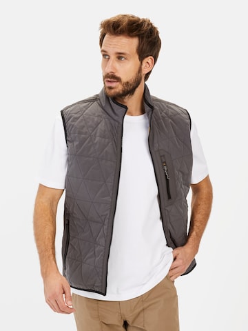 CAMEL ACTIVE Weste mit Stehkragen in Grau: Vorderseite