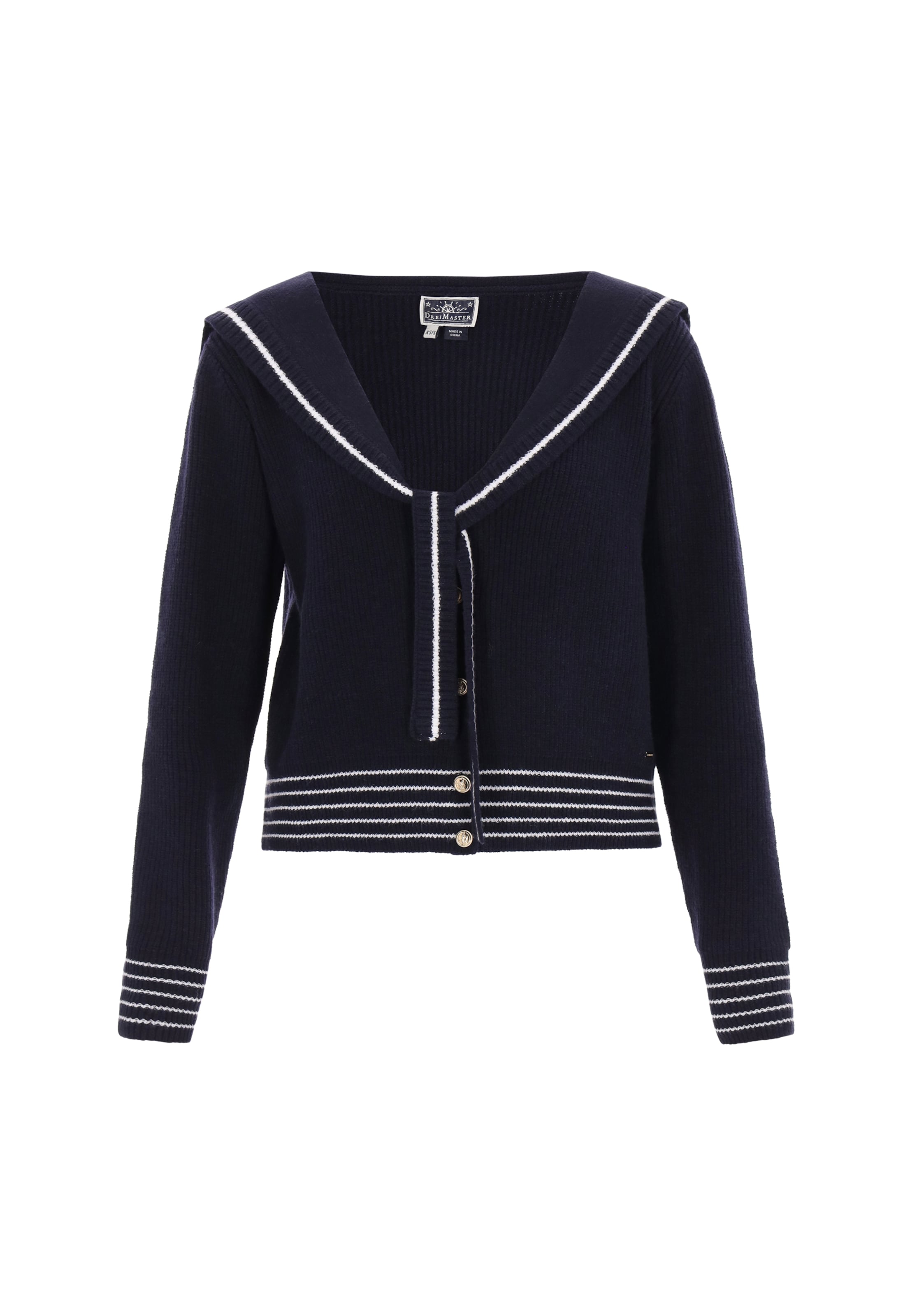 Cardigan DreiMaster Maritim en bleu : devant