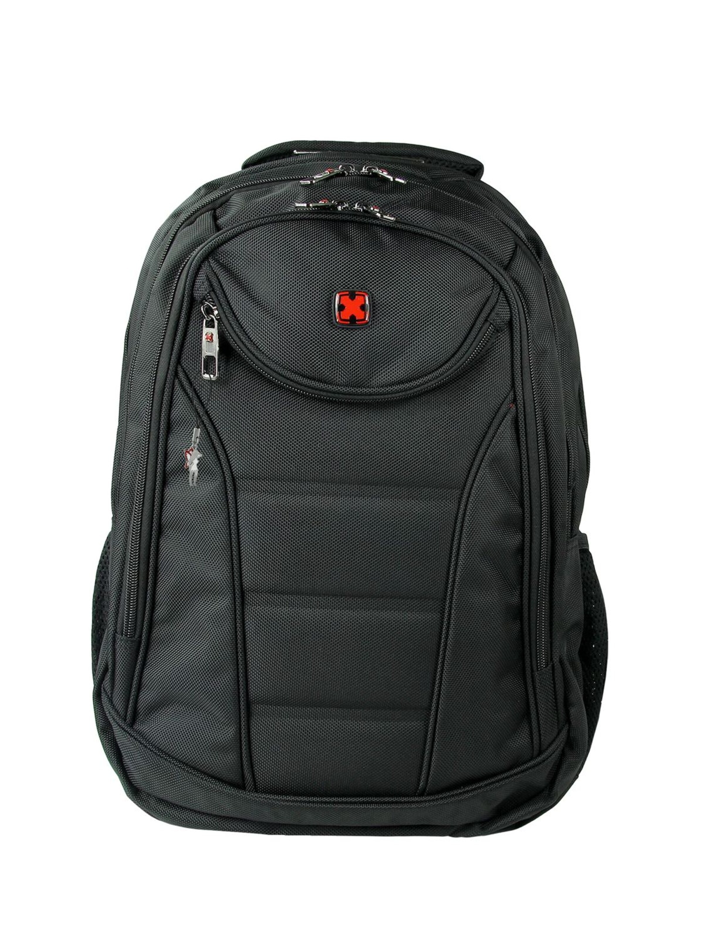 Travel N Meet Backpack in Black: front