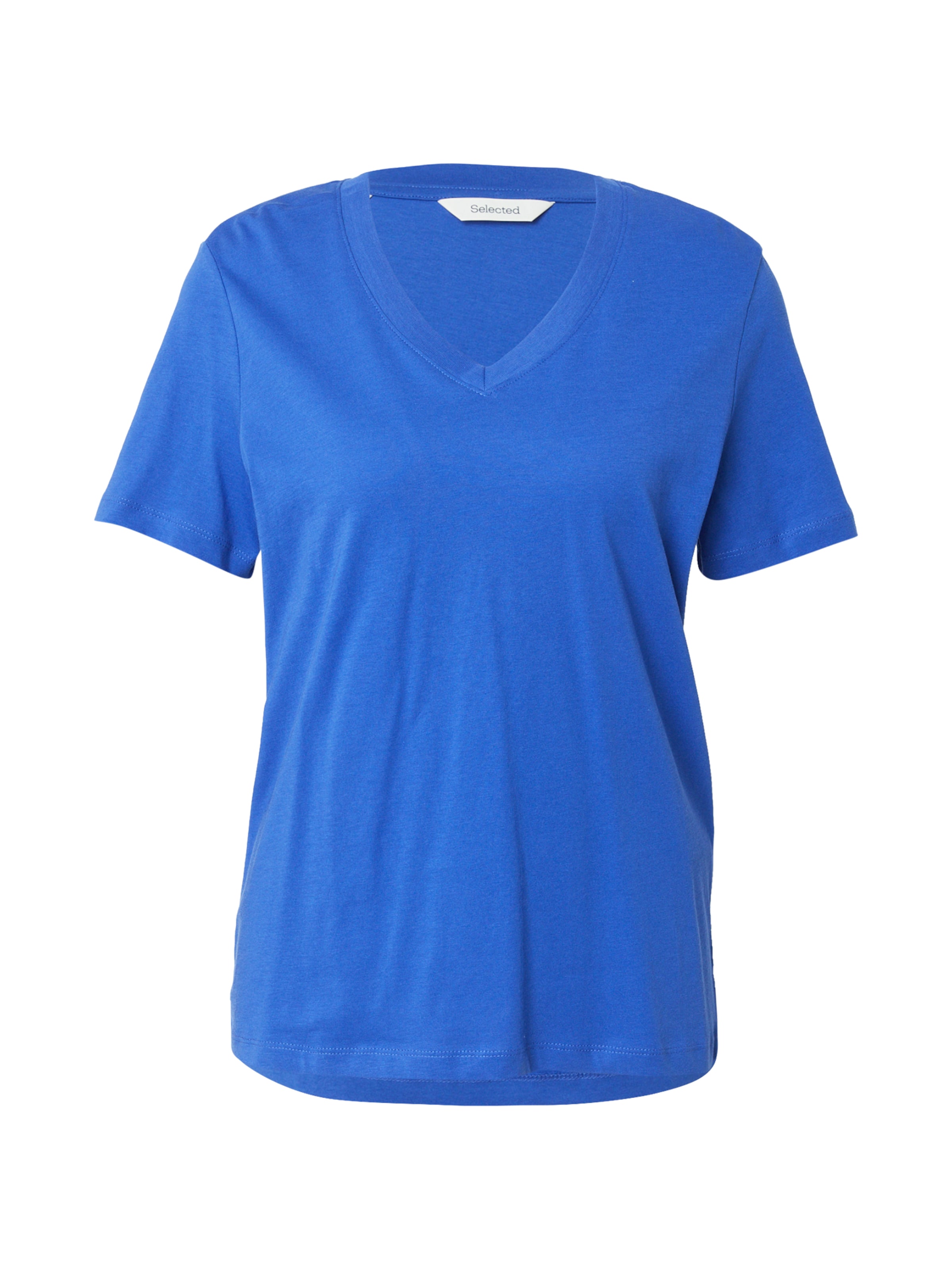 Maglietta 'SLFESSENTIAL' di SELECTED in blu: frontale
