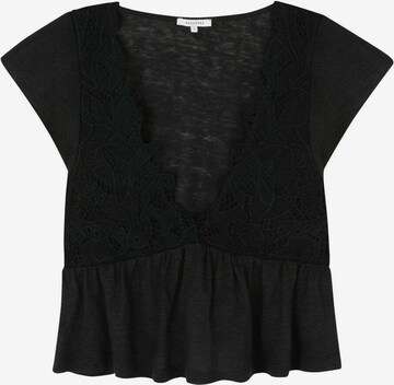 Camicia da donna di Scalpers in nero: frontale