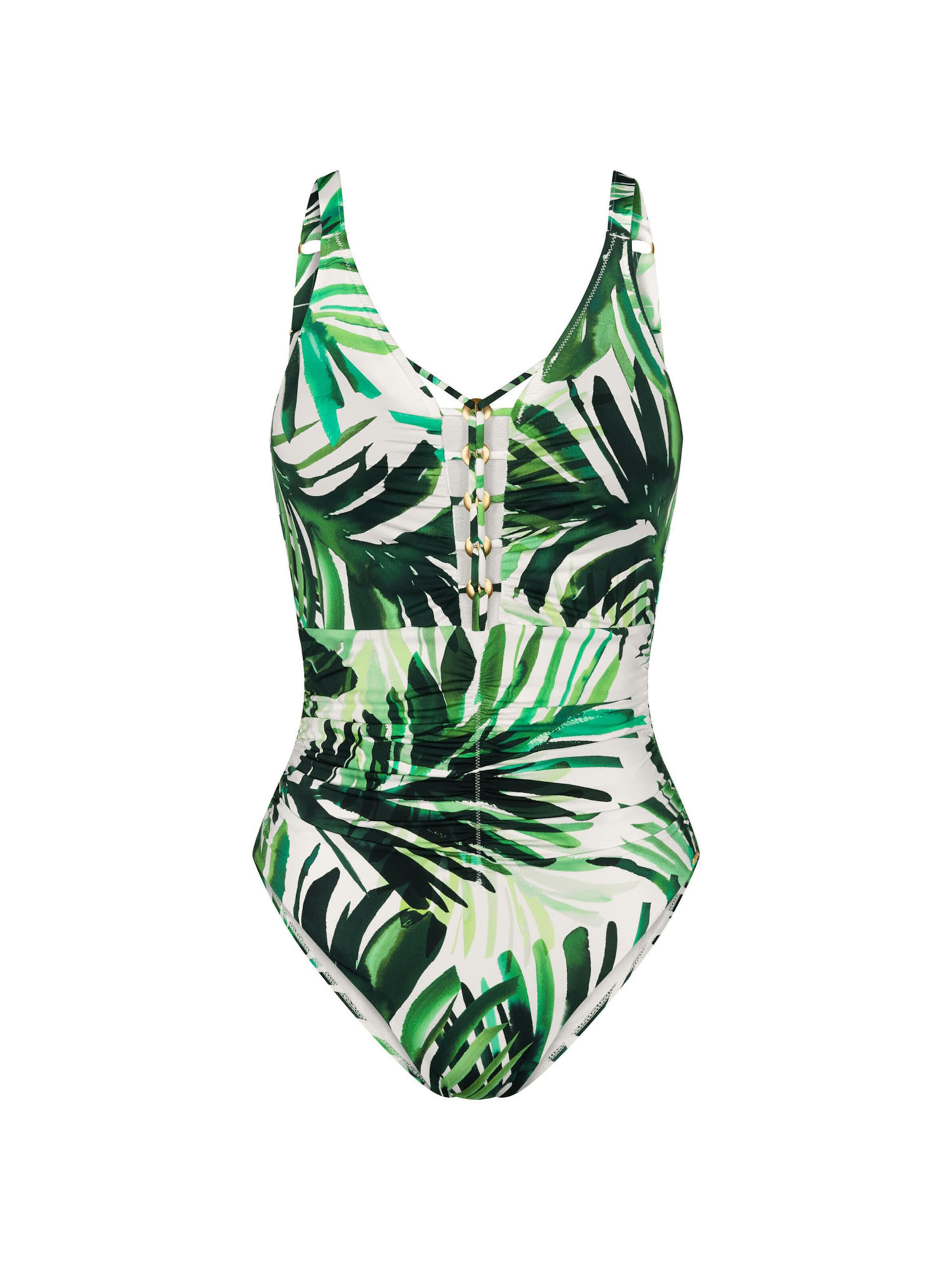 Maillot de bain ' Red Label Summer Palm ' TRIUMPH en vert : devant