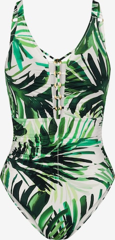 Maillot de bain ' Red Label Summer Palm ' TRIUMPH en vert : devant