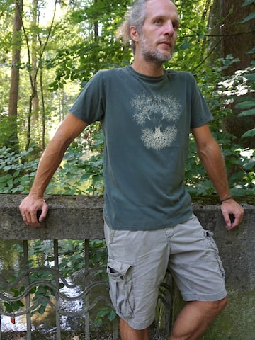 Life-Tree Shirt 'Organic Fairwear Fusion' in Green
