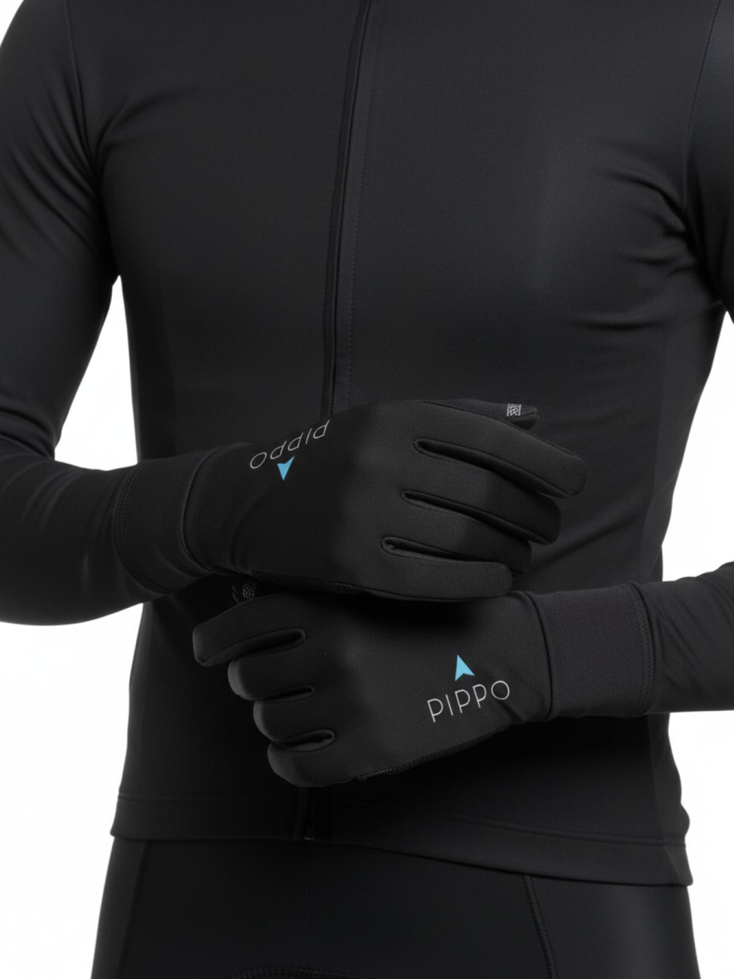 PIPPO Amsterdam Sporthandschoenen 'PIPPO Rennrad Handschuhe' in Zwart: voorkant