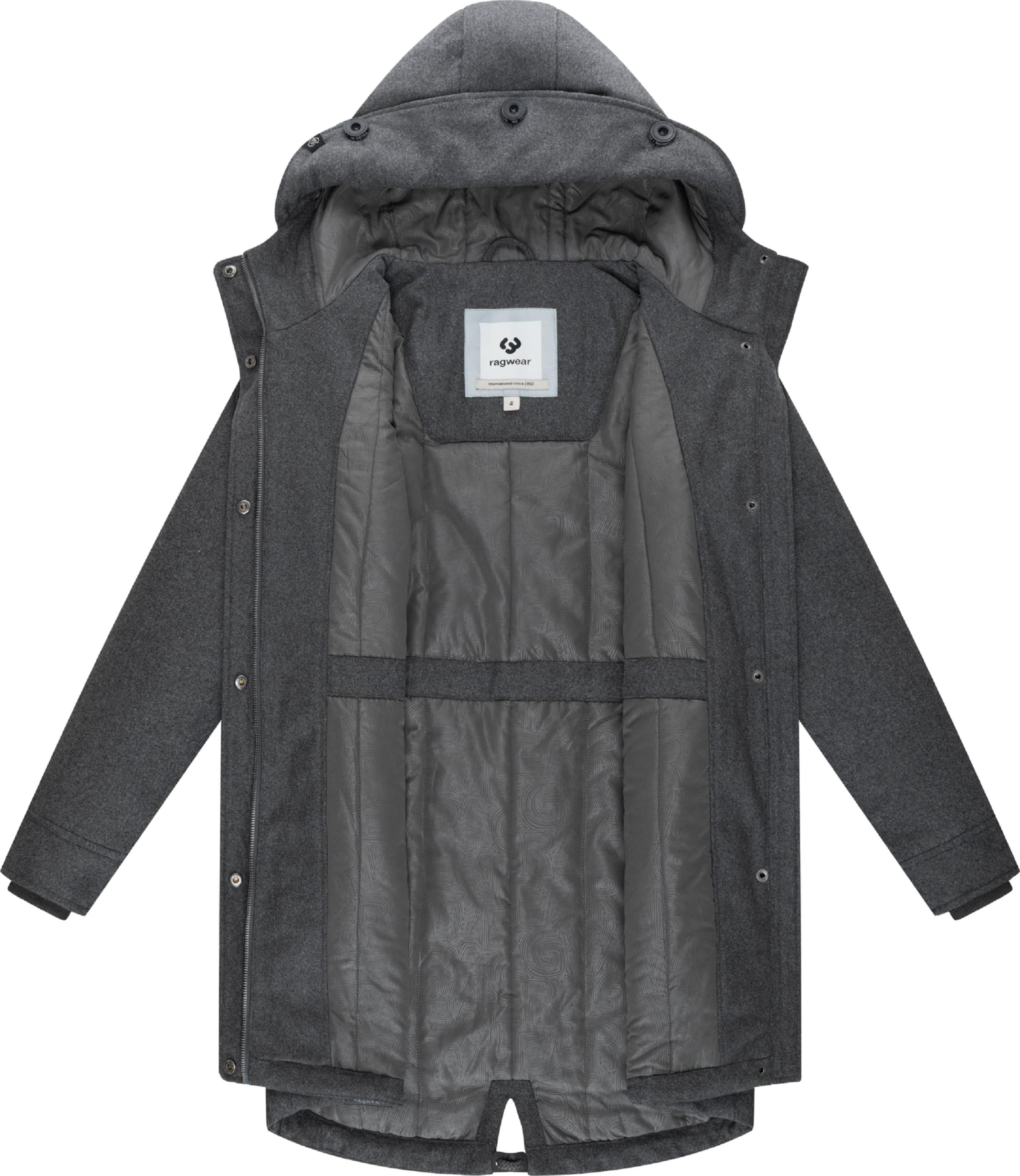Ragwear Zimný kabát 'Ellba' - Sivá