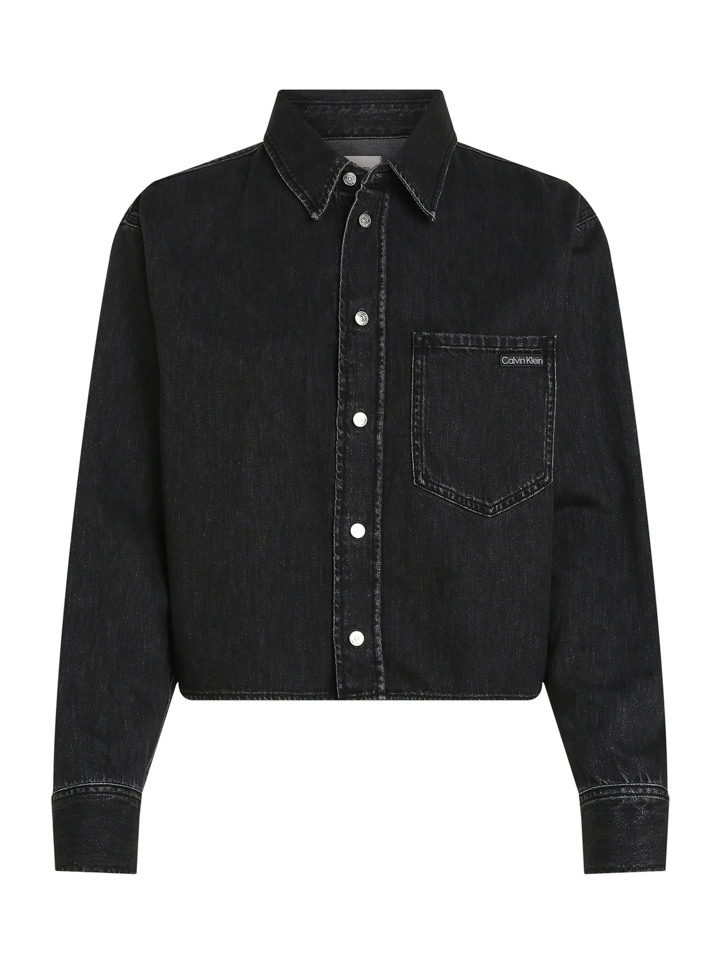 Calvin Klein Jeans Pluus, värv must: eest vaates