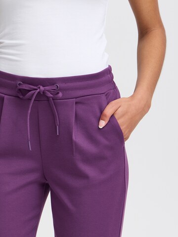 Coupe slim Pantalon 'KATE' ICHI en violet